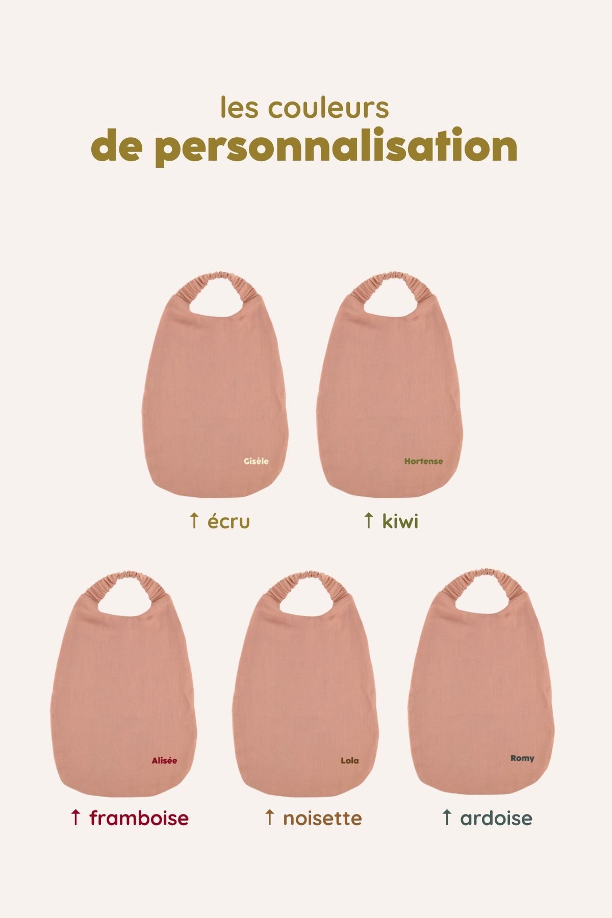 babero elástico servilleta de mesa infantil personalizable 