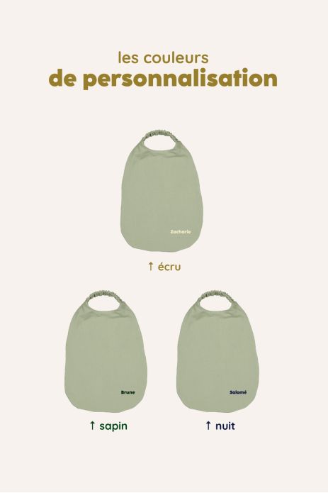 babero elástico servilleta de mesa infantil personalizable 