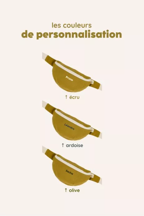 sac banane enfant personnalisable et ajustable