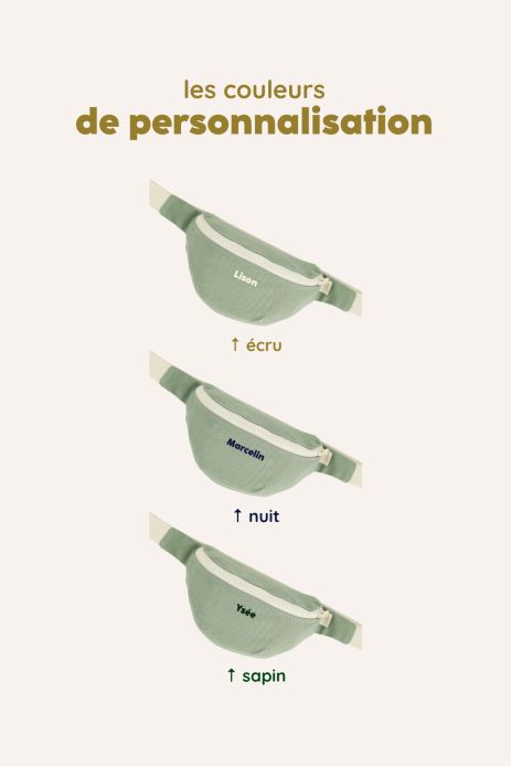 sac banane enfant personnalisable et ajustable