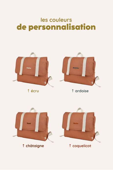 mochila escolar flexible personalizable para niño de preescolar