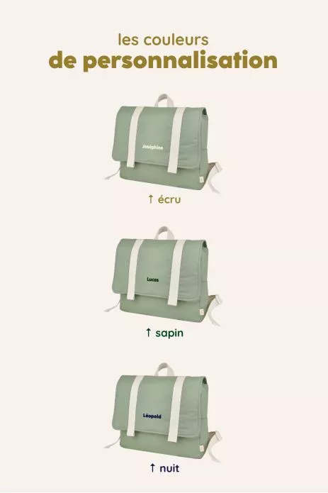 cartable souple maternelle personnalisable pour enfant école