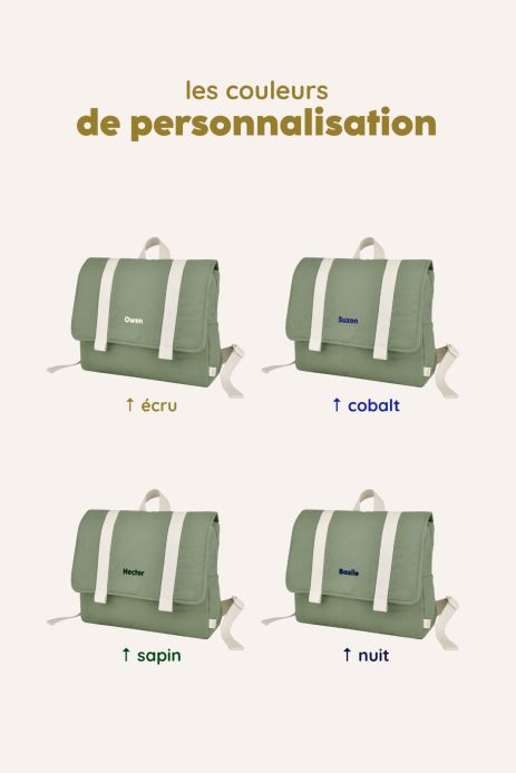 mochila escolar flexible personalizable para niño de preescolar