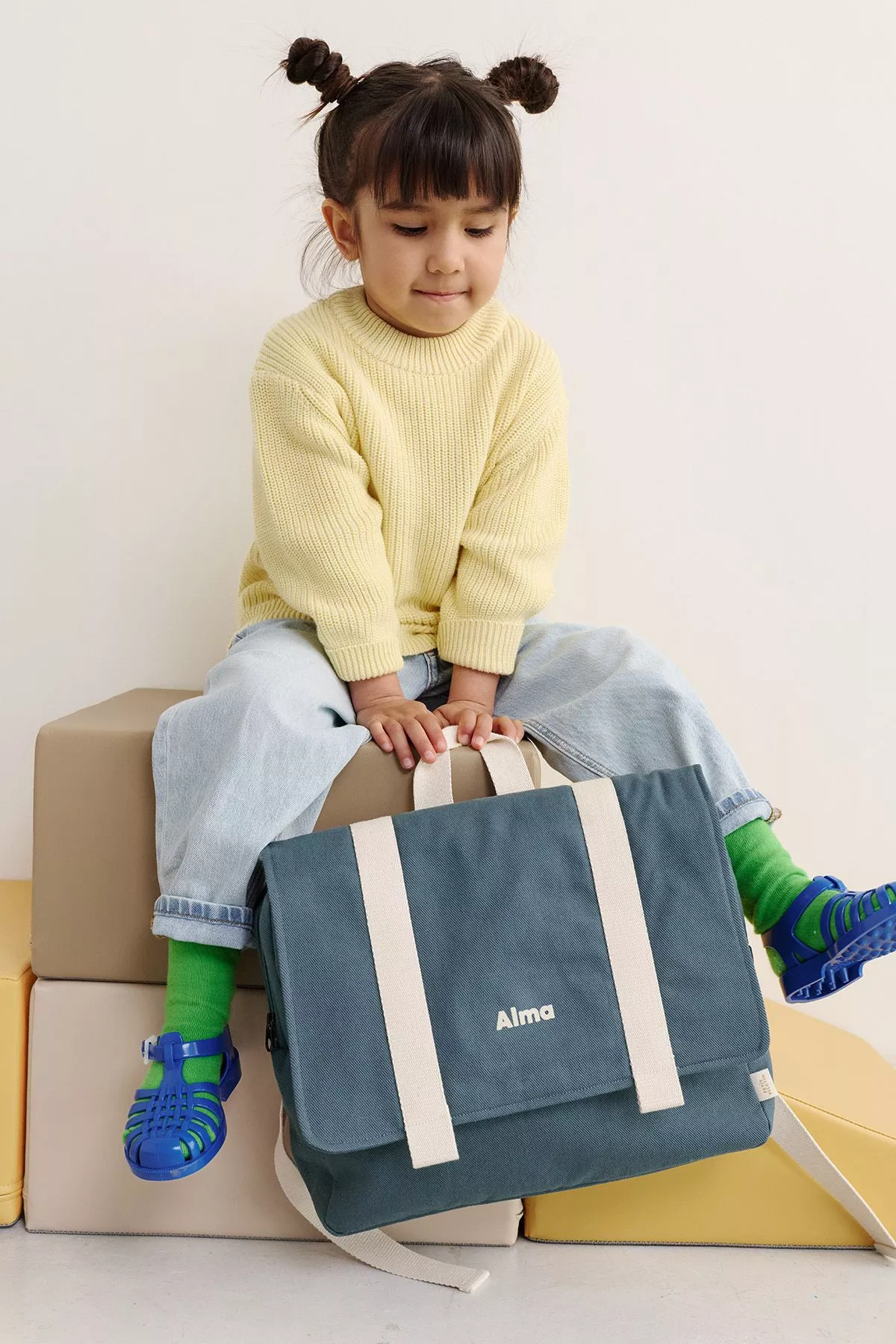 personalizable soft school bag for preschool children