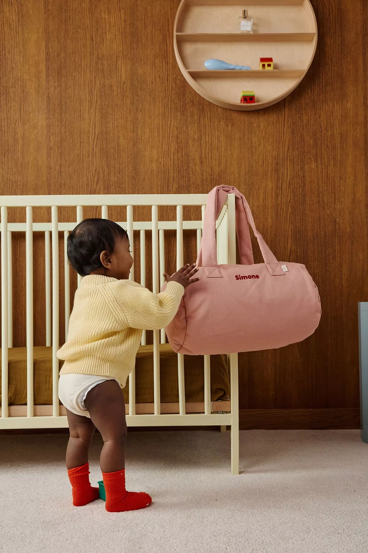 bolso bowling personalizable para bebé y niño en algodón