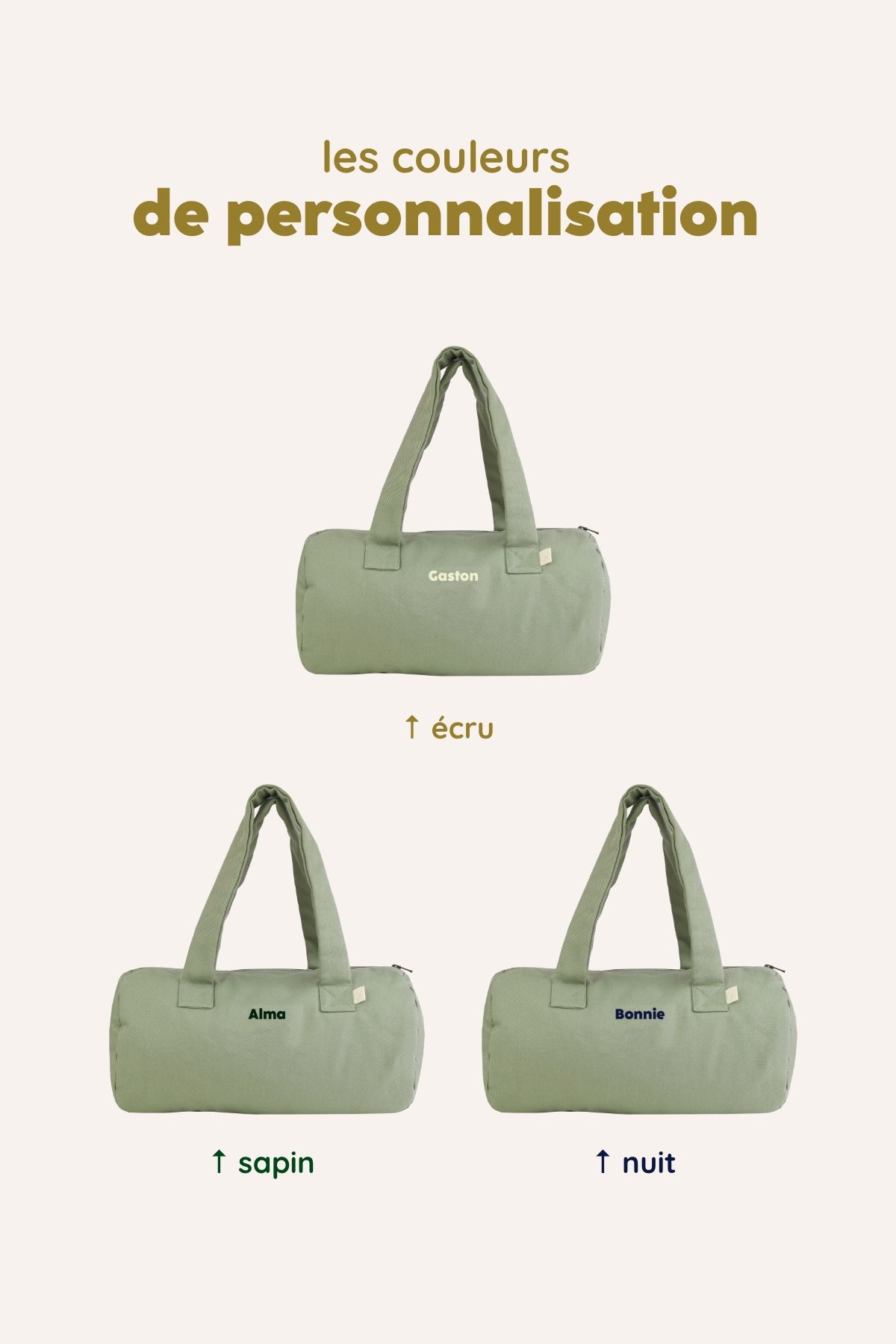 sac bowling enfant bébé personnalisable en coton