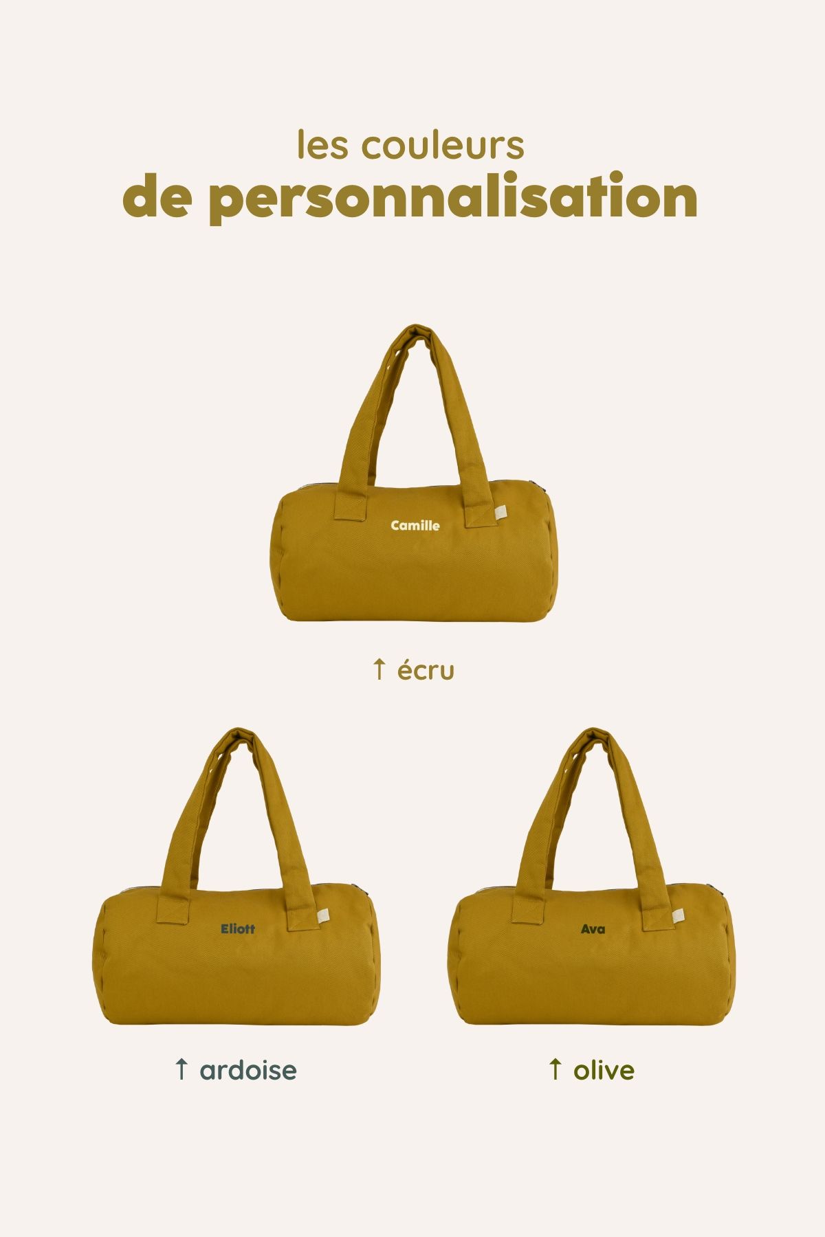 bolso bowling infantil personalizable en algodón