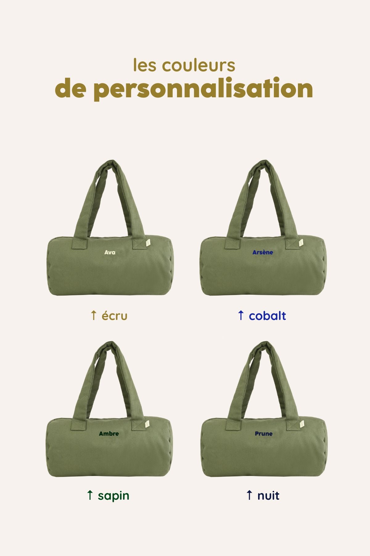 bolso bowling infantil personalizable en algodón