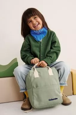 mochila infantil personalizable en algodón perfecta para la guardería