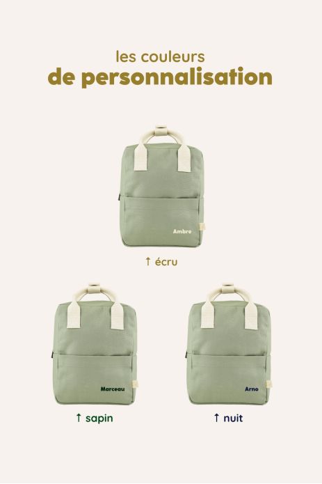 personalizable children's cotton backpack perfect for nursery school