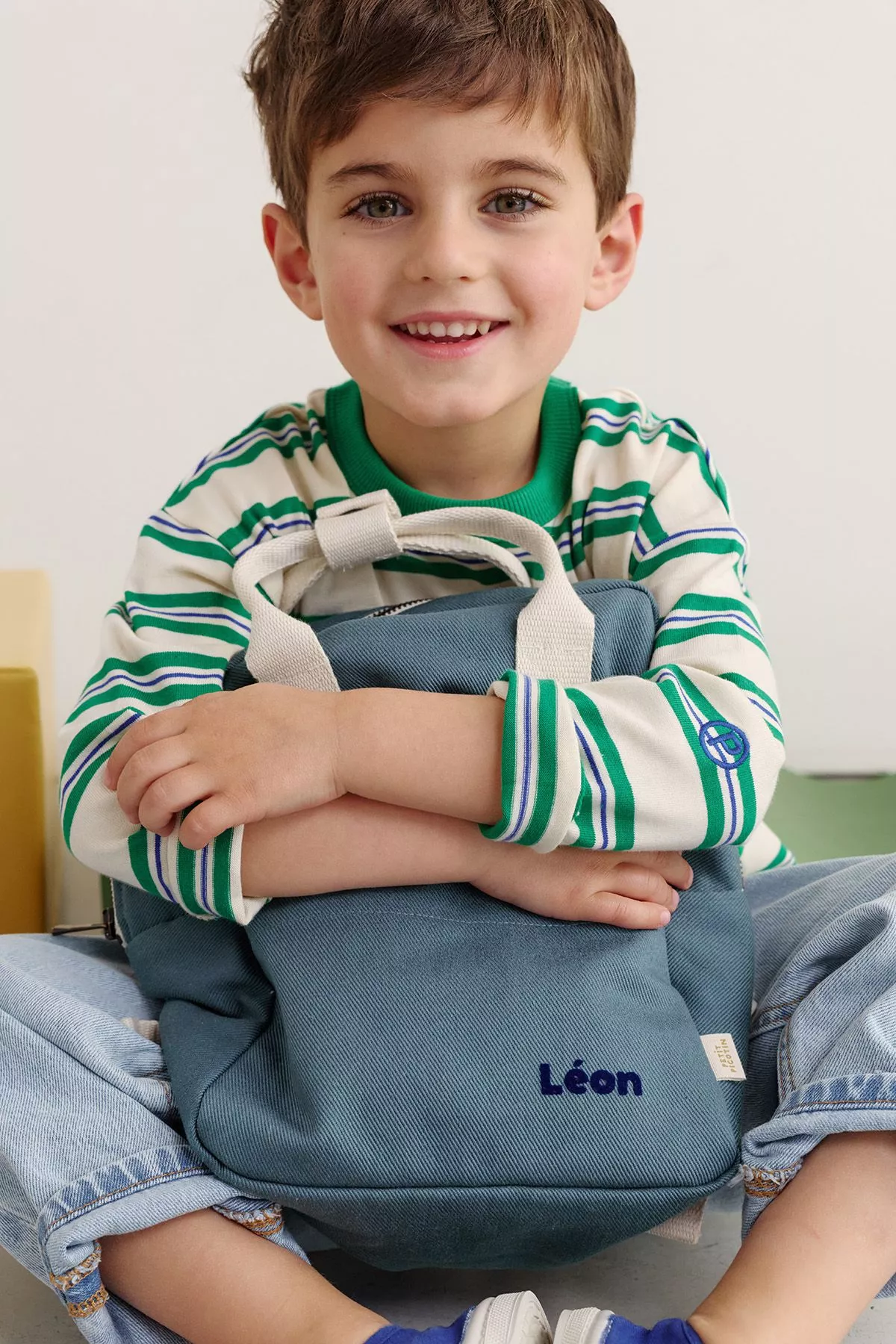 mochila infantil personalizable en algodón perfecta para la guardería