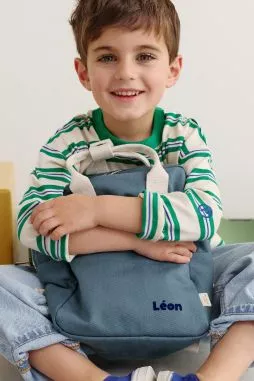 mochila infantil personalizable en algodón perfecta para la guardería