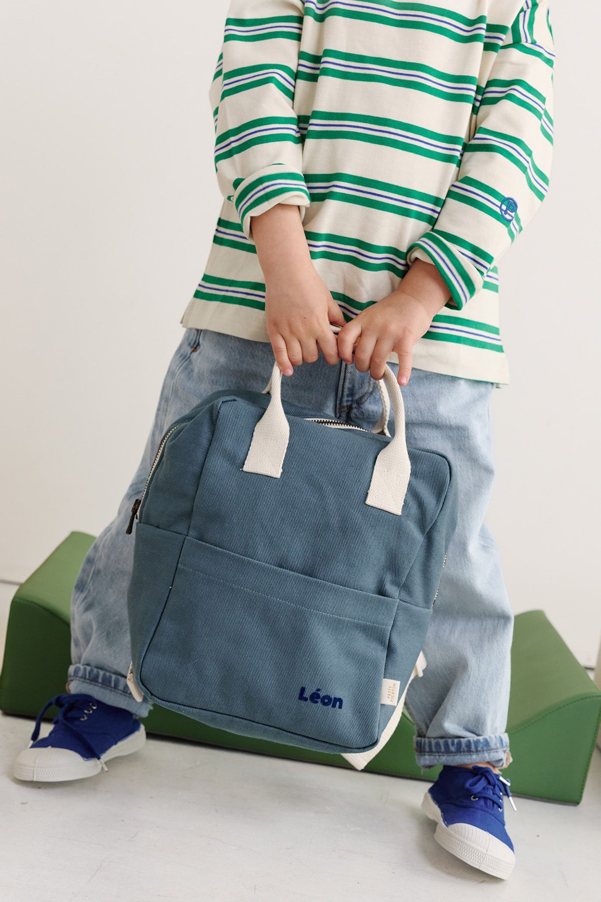 mochila infantil personalizable en algodón perfecta para la guardería
