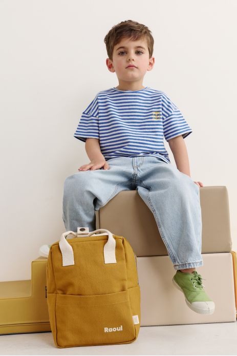 personalizable children's cotton backpack perfect for nursery school
