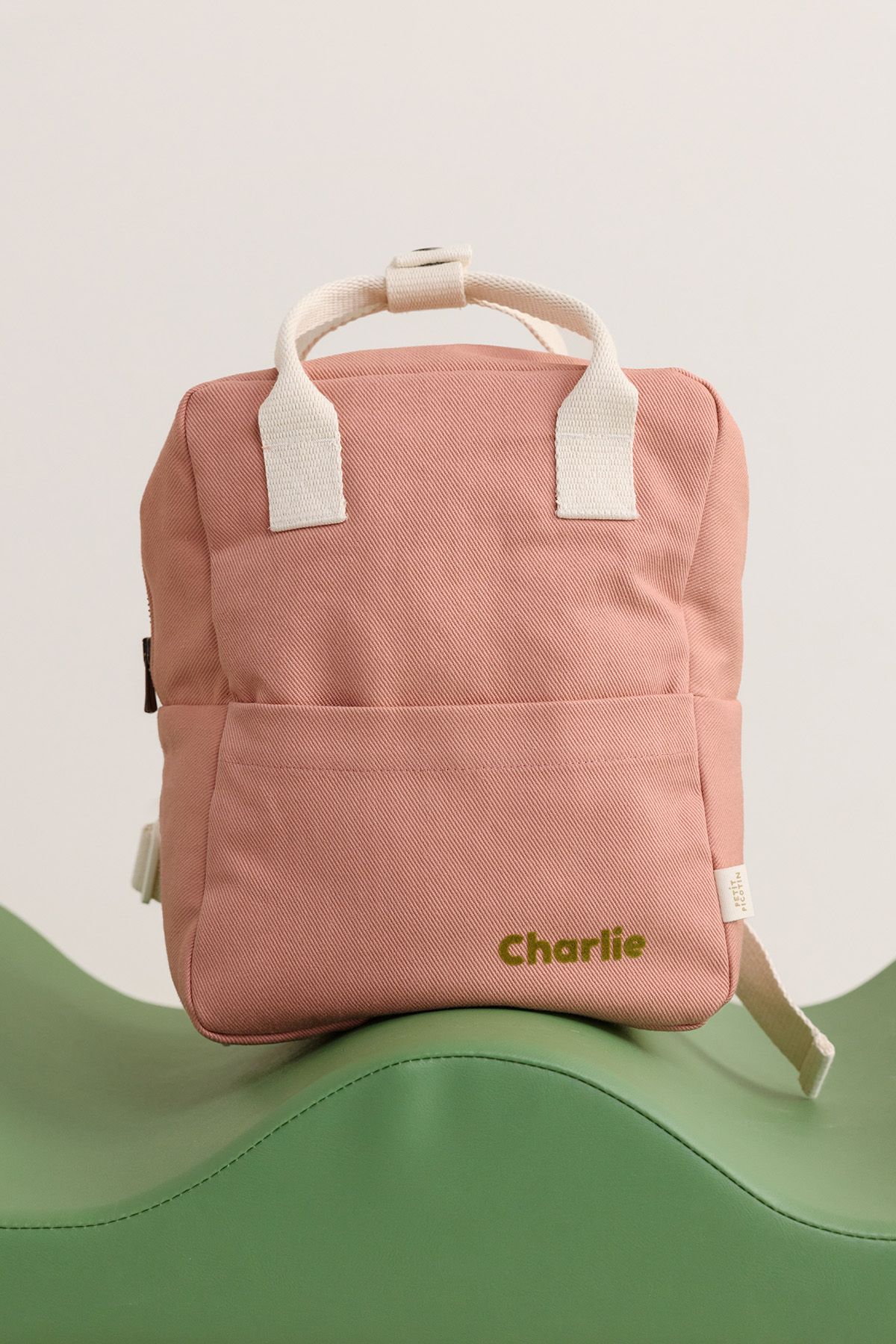 personalizable children's cotton backpack perfect for nursery school