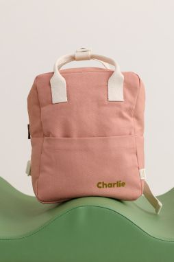 personalizable children's cotton backpack perfect for nursery school