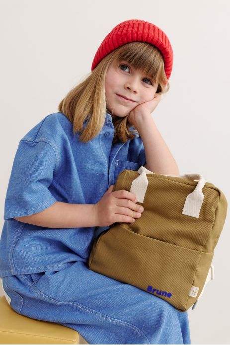 personalizable children's cotton backpack perfect for nursery school