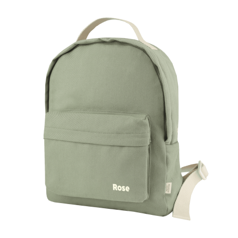 Personalized timeless cotton school backpack for children