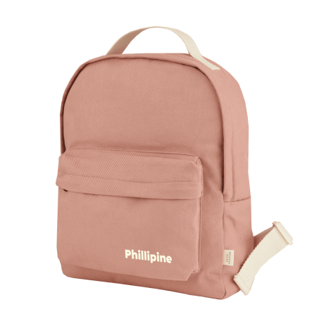 Personalized timeless cotton school backpack for children