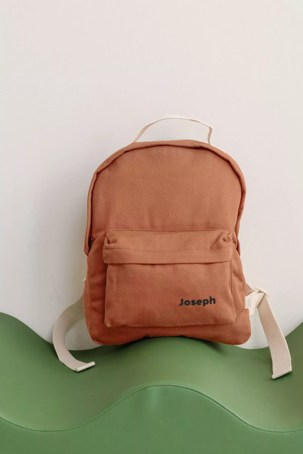 Sac à dos personnalisé école en coton intemporel enfant