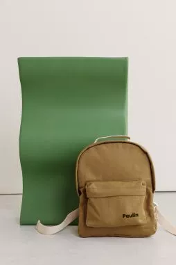 Personalized timeless cotton school backpack for children