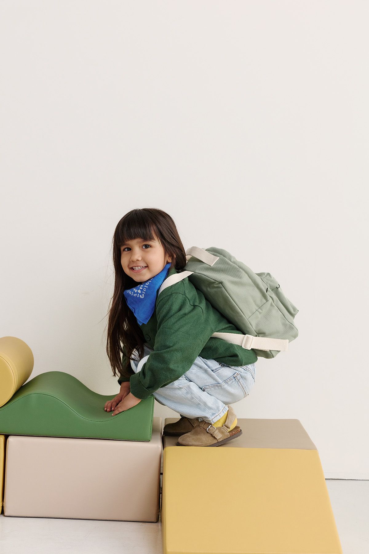 Sac à dos personnalisé école en coton intemporel enfant
