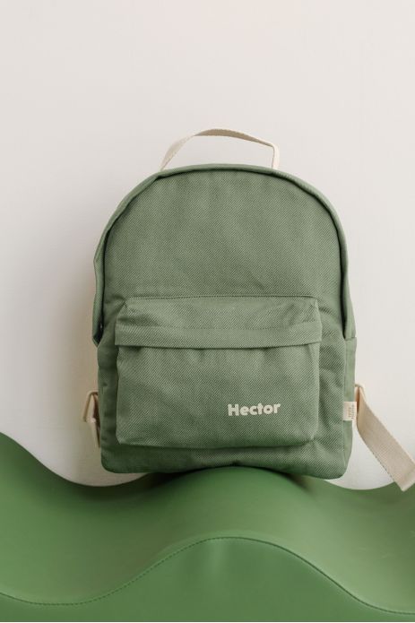 Personalized timeless cotton school backpack for children