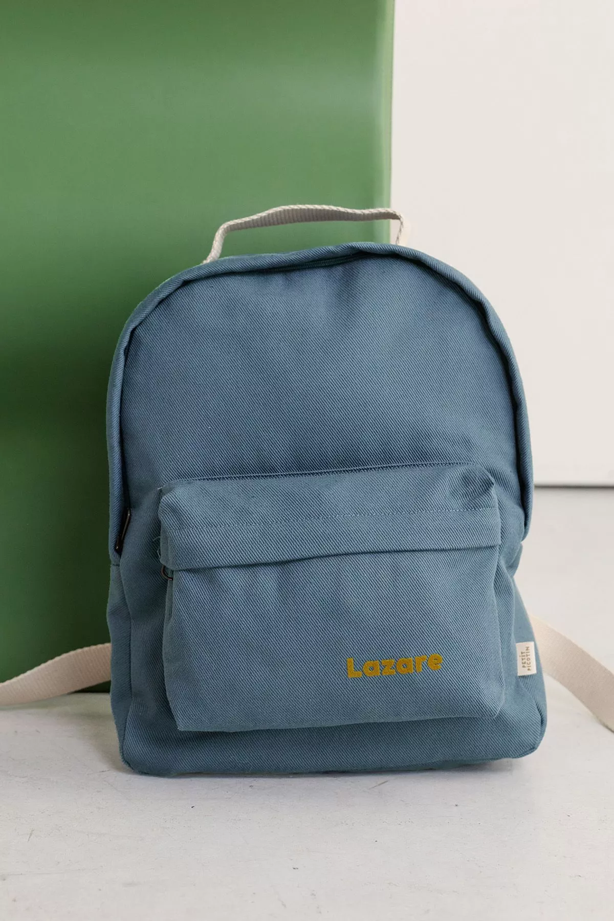 Mochila personalizada escolar de algodón atemporal para niños