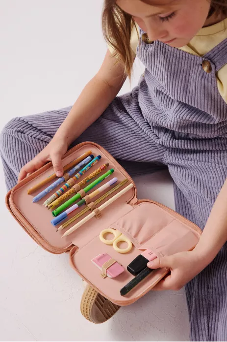 trousse à crayons pliante personnalisable pour enfant