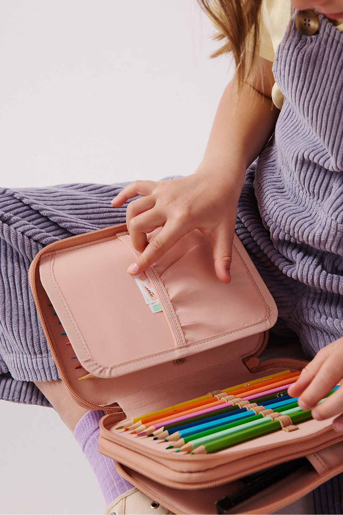 trousse à crayons pliante personnalisable pour enfant