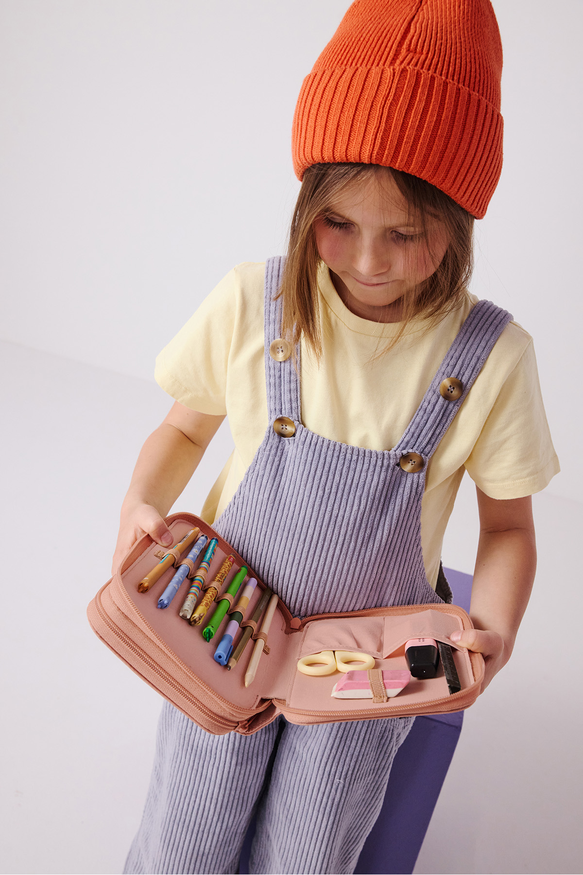 trousse à crayons pliante personnalisable pour enfant