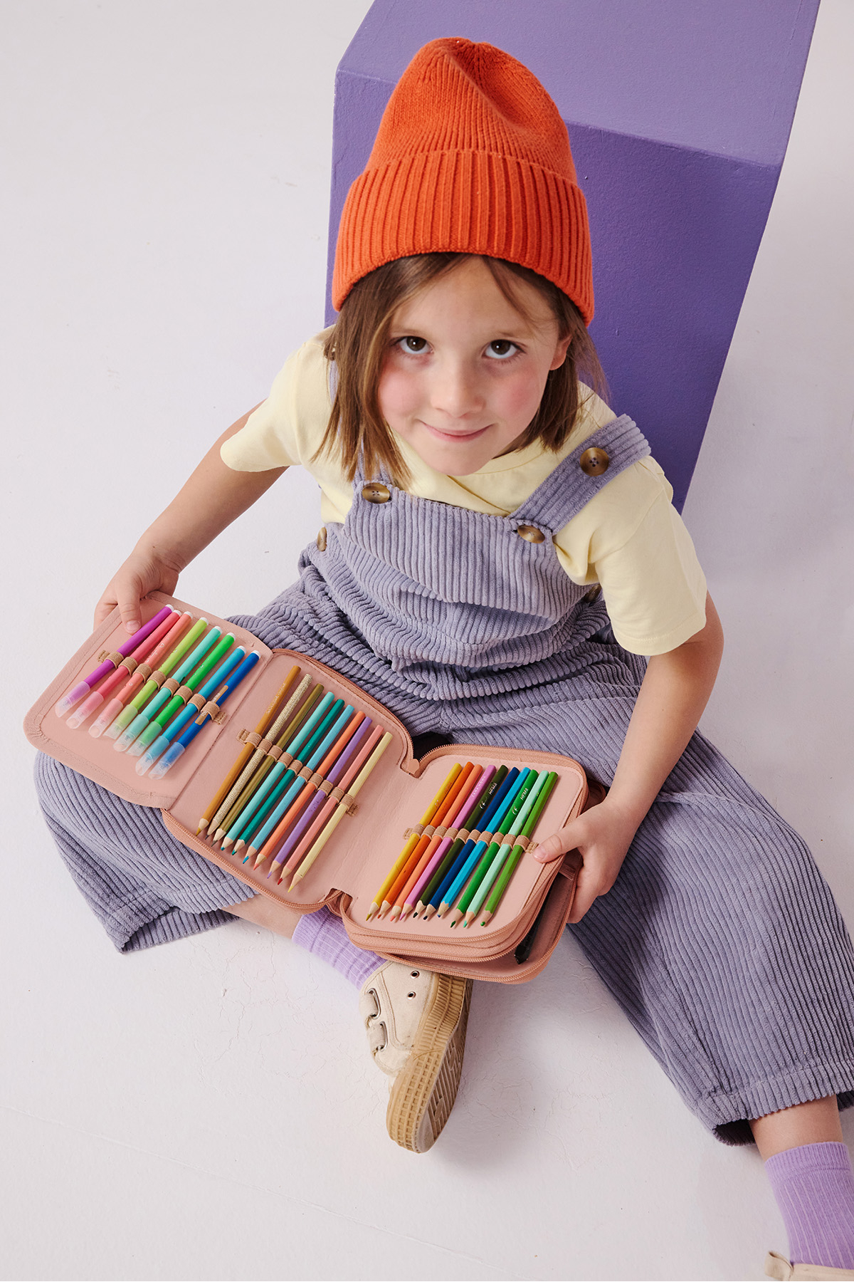 trousse à crayons pliante personnalisable pour enfant