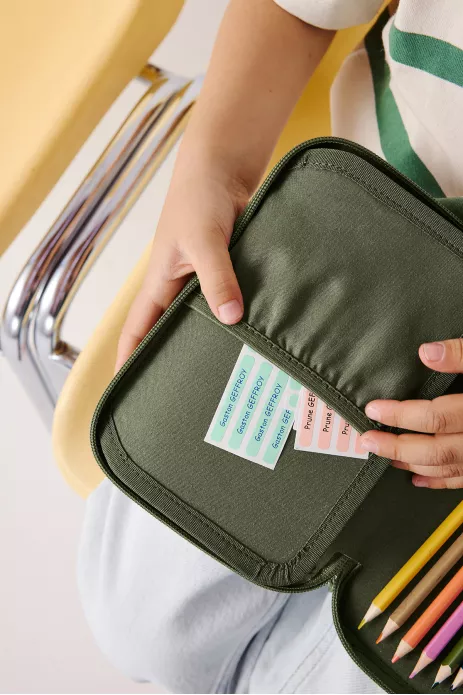 trousse à crayons pliante personnalisable pour enfant