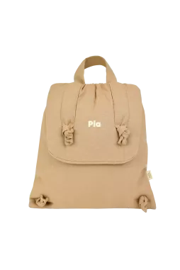 sac à dos bébé en lin personnalisable cadeau naissance crèche école maternelle