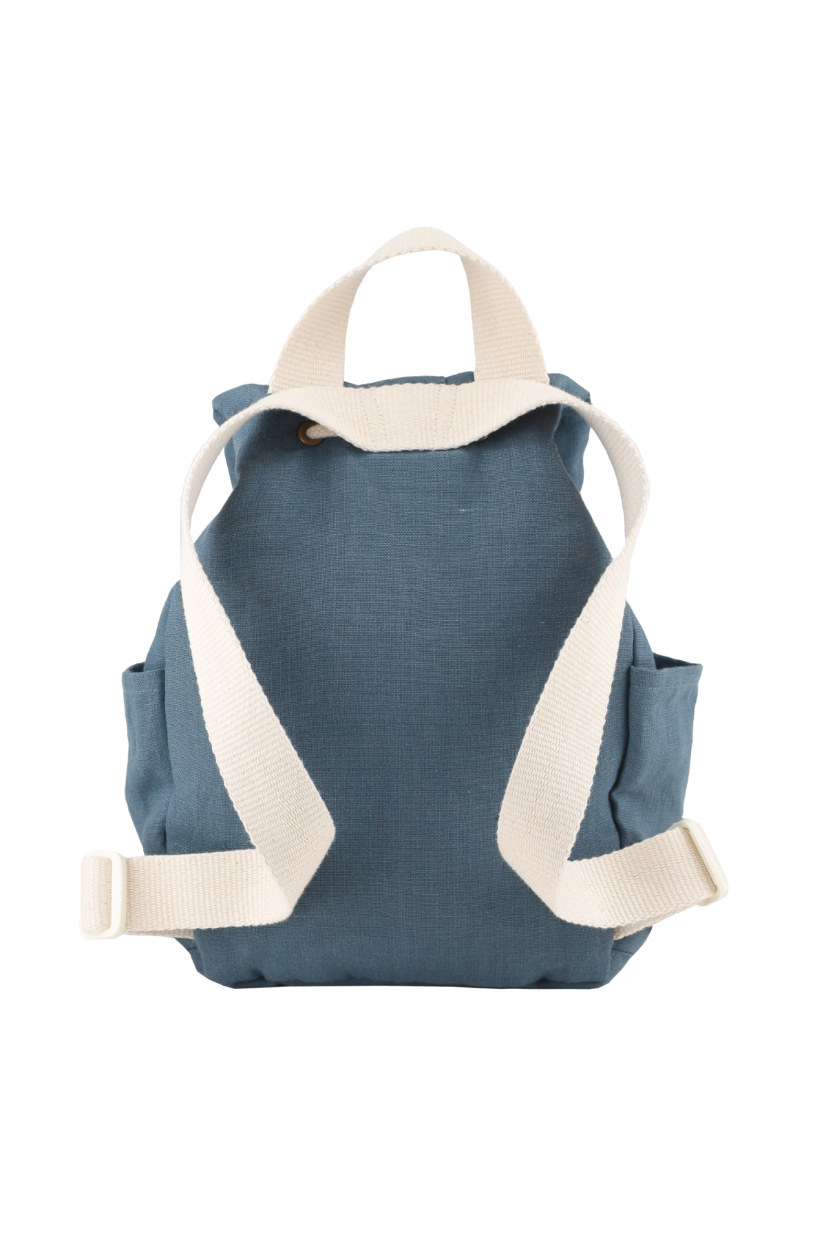 personalizable linen baby backpack with adjustable straps
