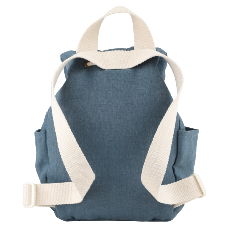 mochila de bebé de lino personalizable con asas ajustables