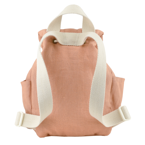 mochila de bebé de lino personalizable con asas ajustables