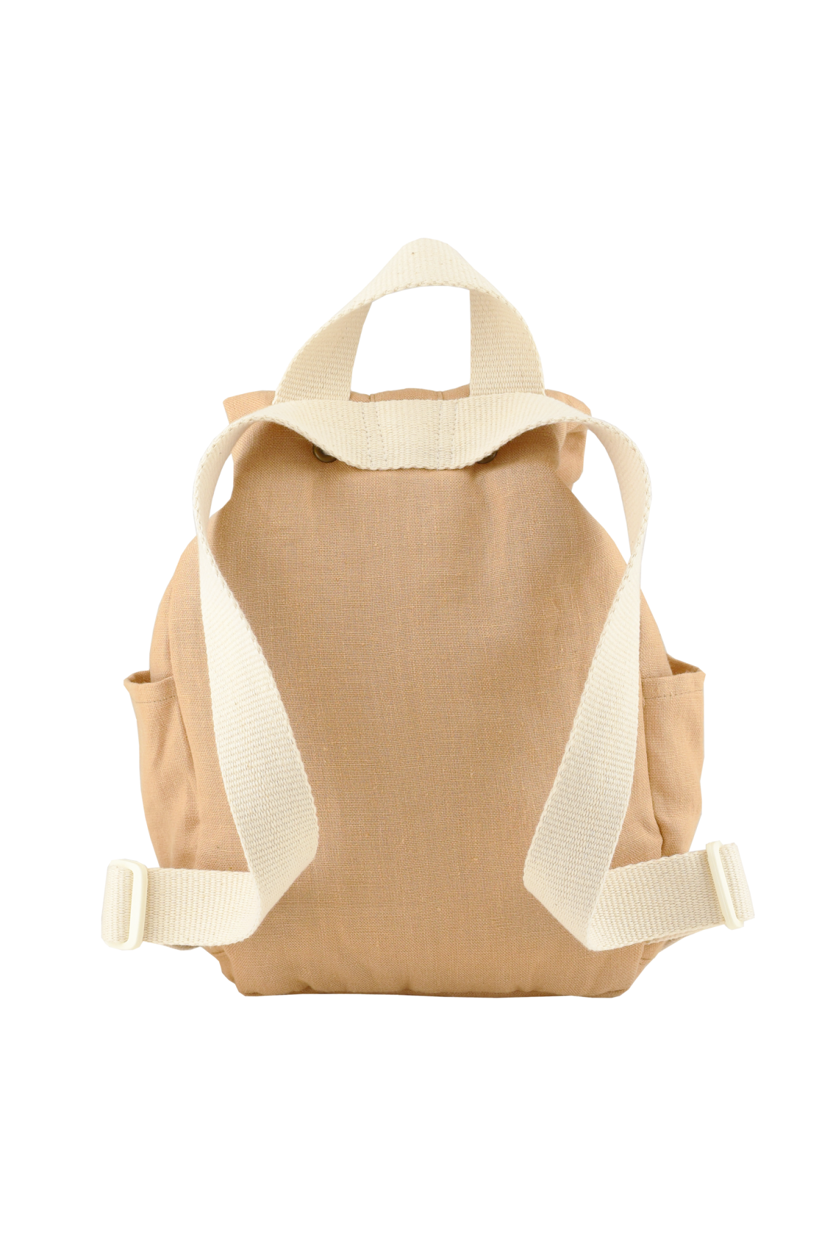 personalizable linen baby backpack with adjustable straps