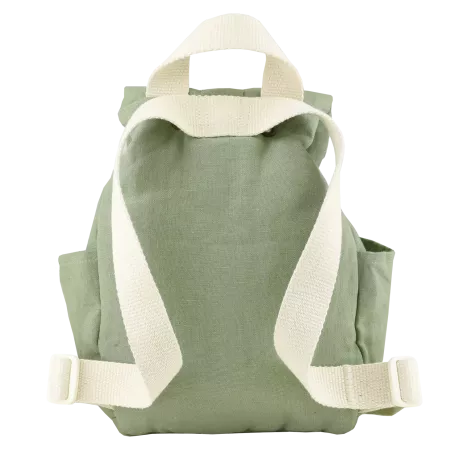sac à dos bébé en lin personnalisable avec anses ajustables