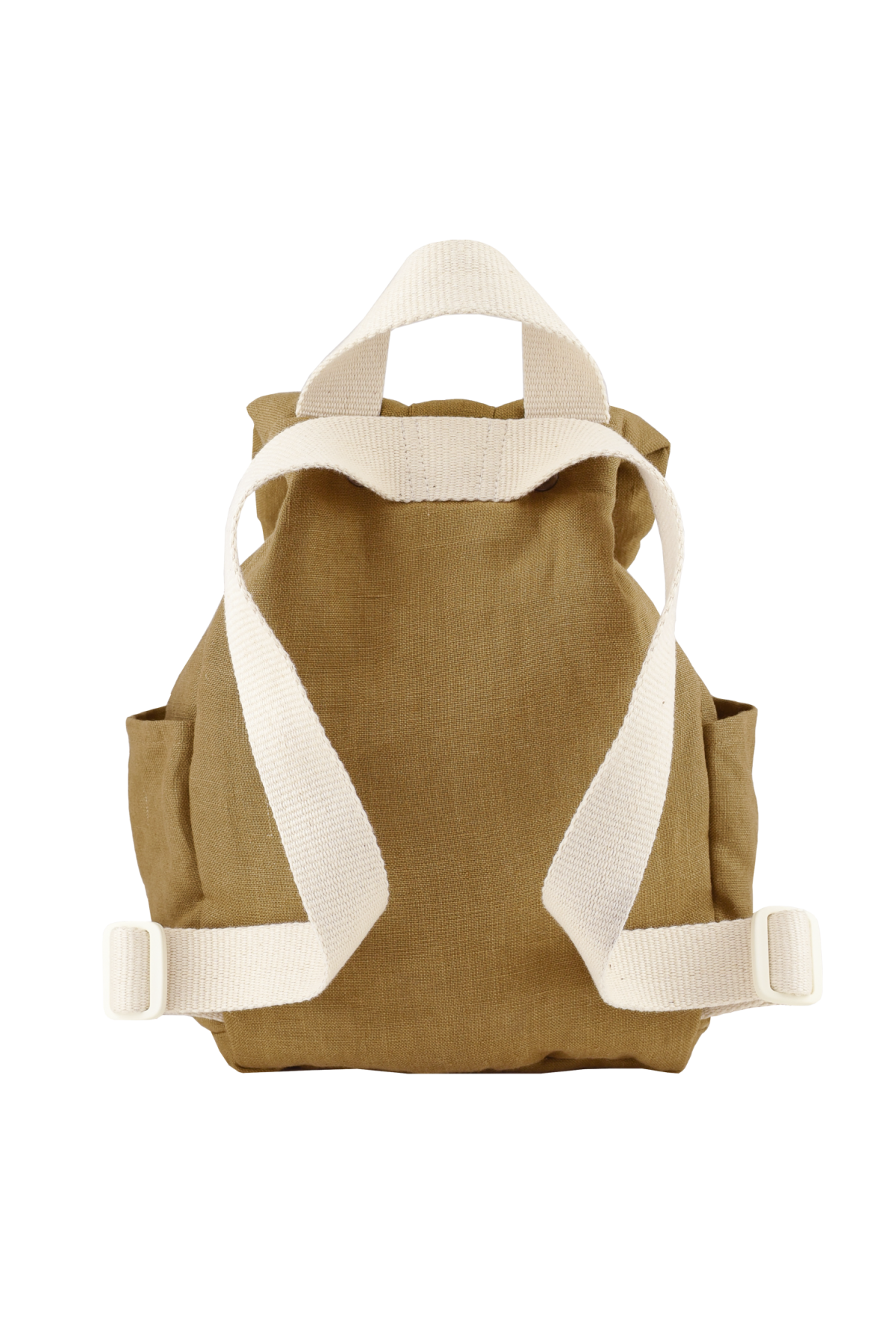 mochila de bebé de lino personalizable con asas ajustables
