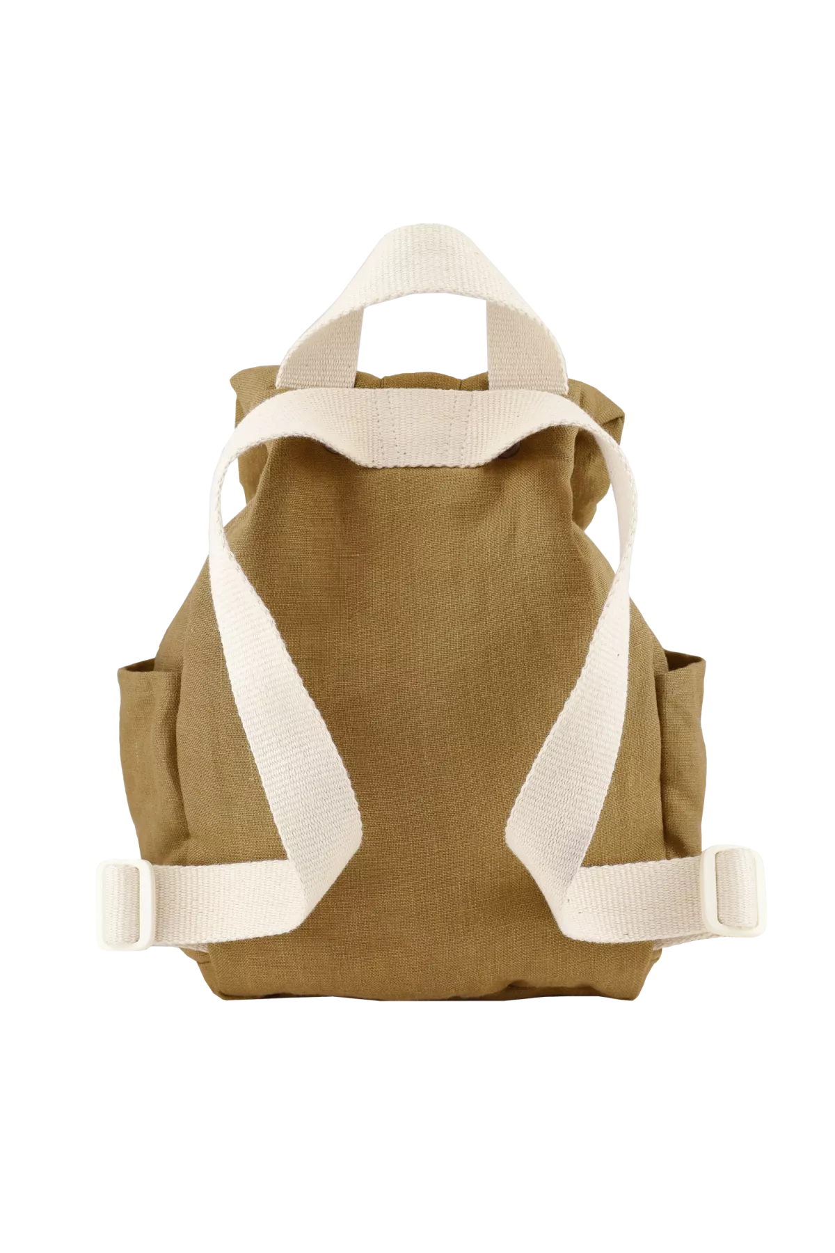personalizable linen baby backpack with adjustable straps