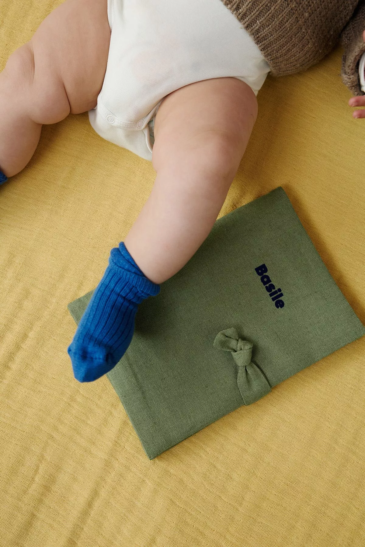 personalised linen health booklet cover - personalised birth gift idea