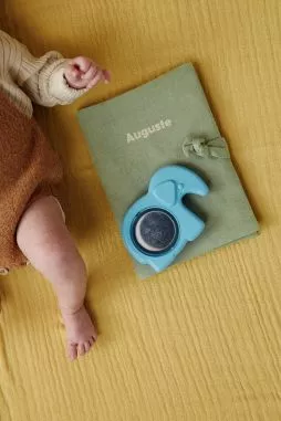 protège carnet de santé en lin personnalisé - idée cadeau de naissance personnalisée
