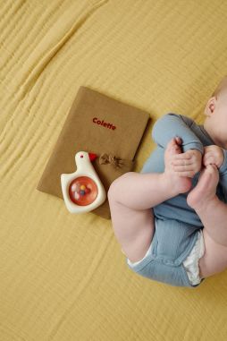funda para cartilla de salud de lino personalizada - idea de regalo de nacimiento personalizado