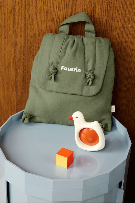 mochila bebé de lino personalizable regalo nacimiento guardería escuela infantil