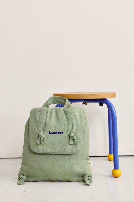 mochila bebé de lino personalizable regalo nacimiento guardería escuela infantil