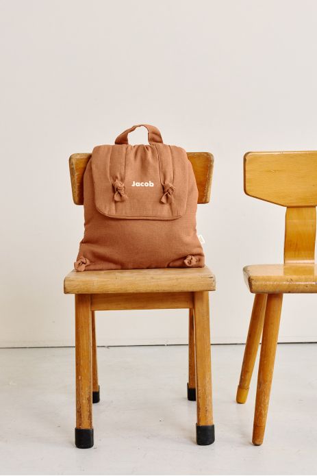 mochila bebé de lino personalizable regalo nacimiento guardería escuela infantil