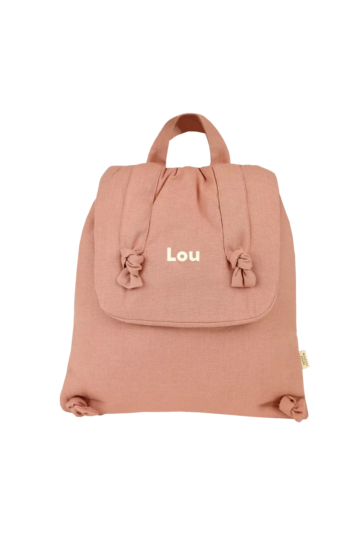 personalizable linen baby backpack birth gift nursery kindergarten