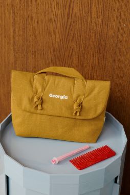 neceser de lino para bebé personalizable