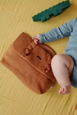 personalized linen toiletry bag for babies